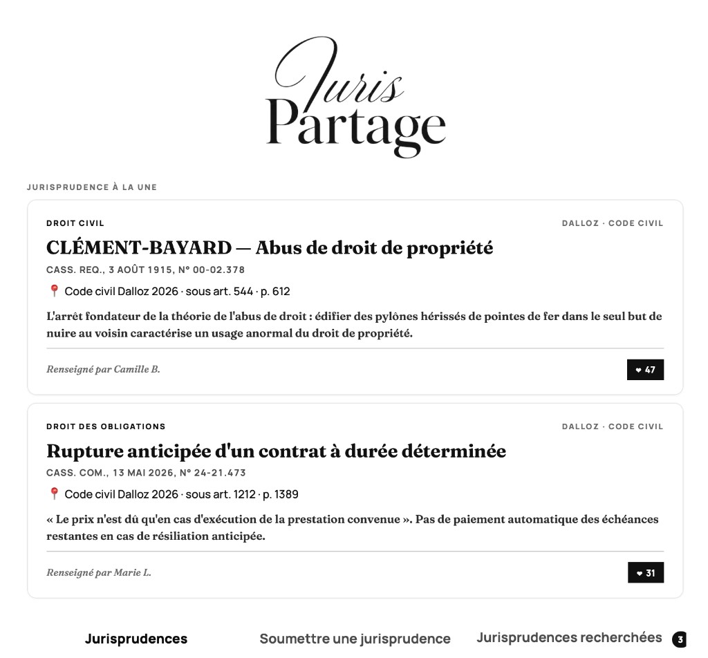 Aperçu de la page Juris-partage